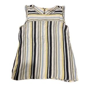LOFT Women’s Rayon Striped Sleeveless Top Blouse Sz. S